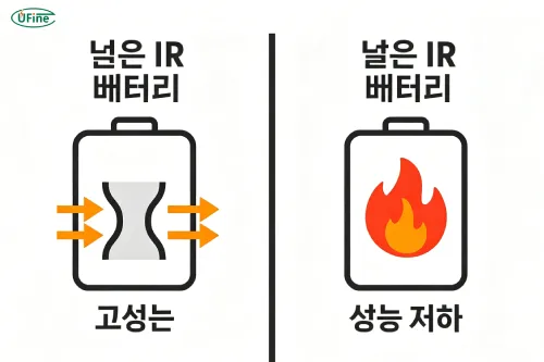 성능에 미치는 내부 저항의 영향