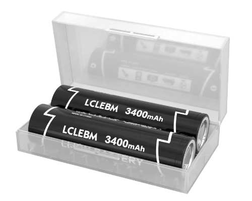lclebm 3400mah flat top 3 7 v 20a battery