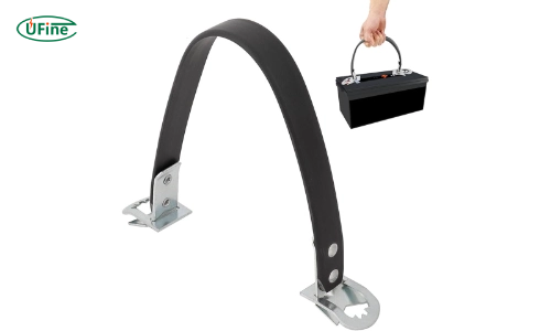 lithium battery installed with universal strap down system