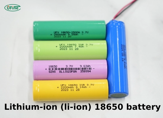3 7 v 18650 lithium ion battery with 3000mah capacity
