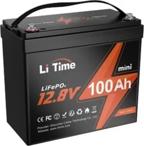 litime 12 volt 100ah mini lifepo4 lithium battery best for rv applications