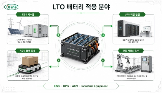 ESS UPS AGV 산업용 LTO 배터리 적용 분야