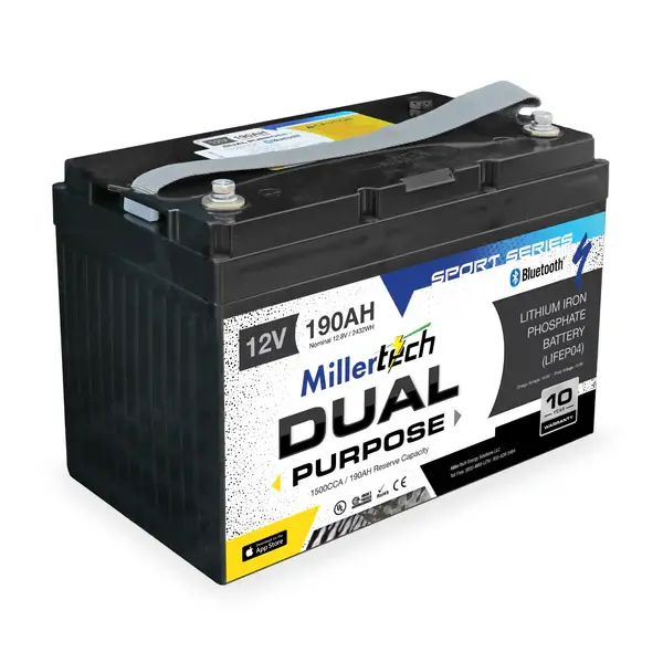 millertech lithium 12v dual purpose 135ah