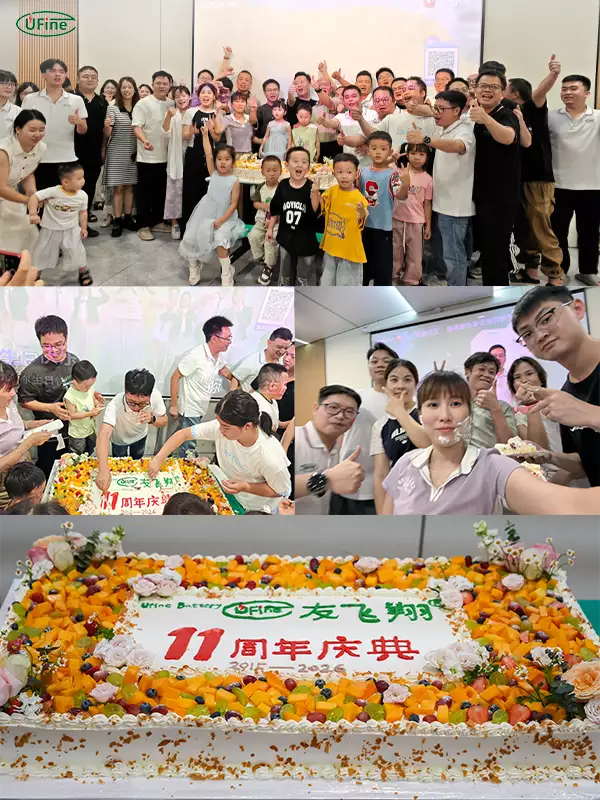 news ufine battery 11th anniversary cake moment