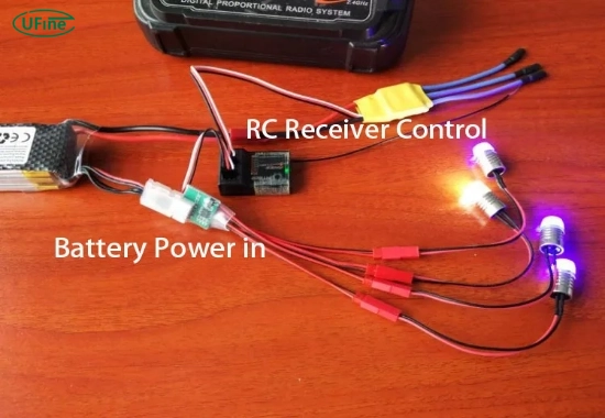 portable led lighting small 3s lipo
