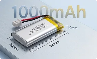 1000mAh Balanced Capacity and Size