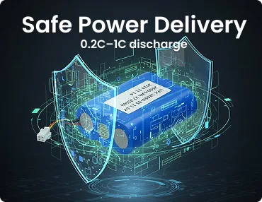 3s li ion battery pack with safe power delivery