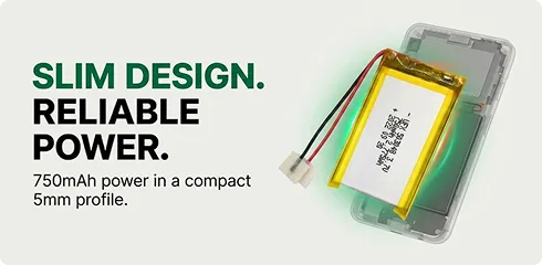 5 30 50mm compact design with 750mah capacity