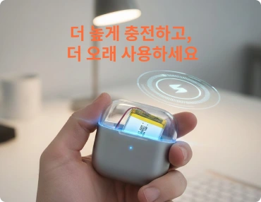 4.45V 충전으로 더 긴 사용 시간 확보