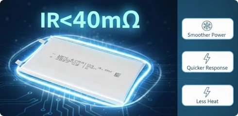 low internal resistance battery