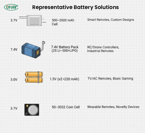 recommended lithium battery types for remote control applications