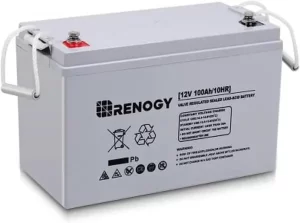renogy deep cycle agm battery 12 volt 100ah best for rv applications