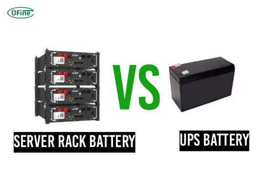 server rack battery vs ups battery key differences