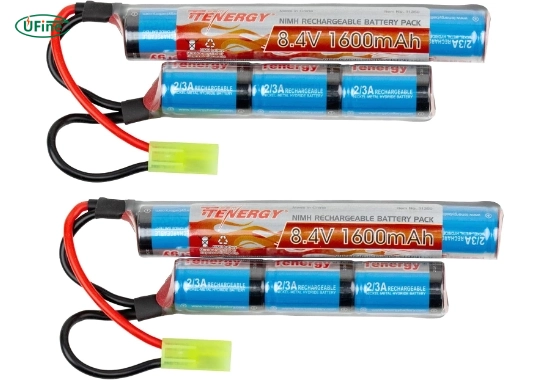 tenergy 8 4v airsoft battery 1600mah nimh nunchuck battery