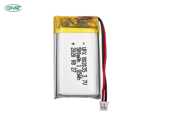 ufine 3 7 v 500mah lithium ion battery 802035