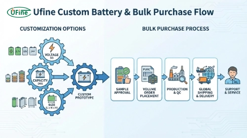 Ufine tablet battery customization process including voltage, capacity, and dimension adjustments