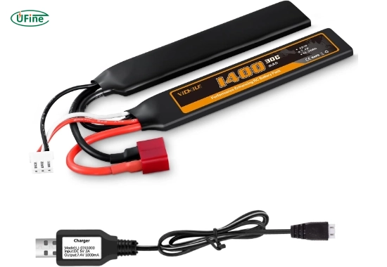 vicmile airsoft battery 7 4v 1400mah lipo battery