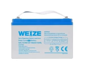 weize 12 volt 100ah deep cycle gel battery best for rv applications