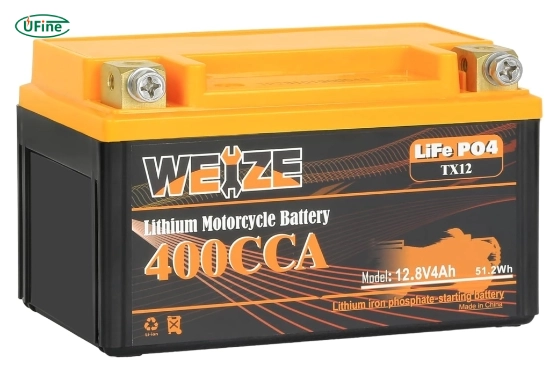2025 Weize lithium motorcycle battery for Yamaha R1 Ducati Panigale