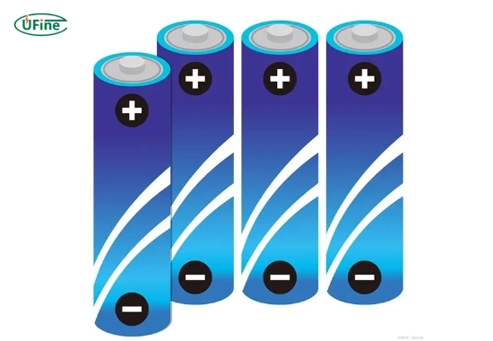 what are the physical ends of a battery